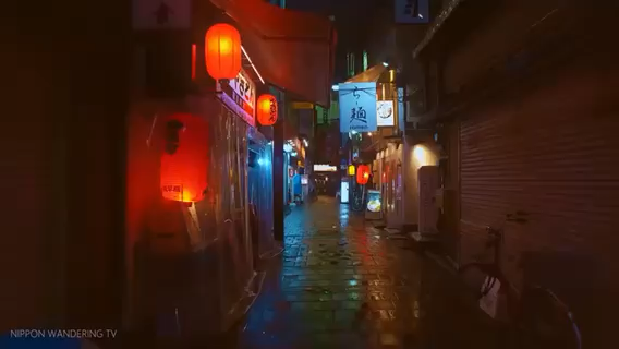 东京的雨夜～ 
等疫情过去，我们一起旅游吧！